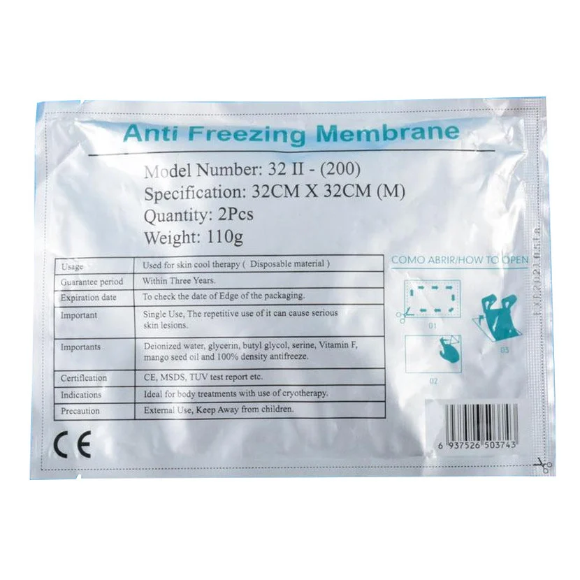 

Antifreeze Membrane Film For Cryolipolysis Fat Freezing Machine Slimming 40K Cavitation Rf Skin Tightening Lllt Lipo