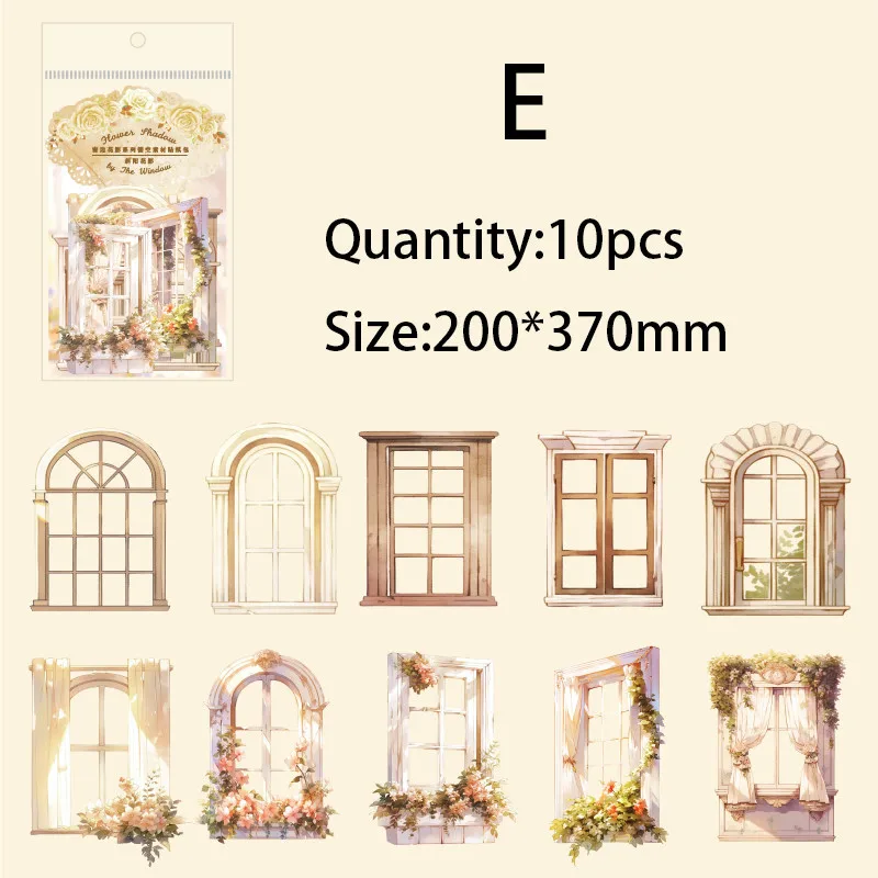 

Бумажные наклейки для скрапбукинга Window Flower