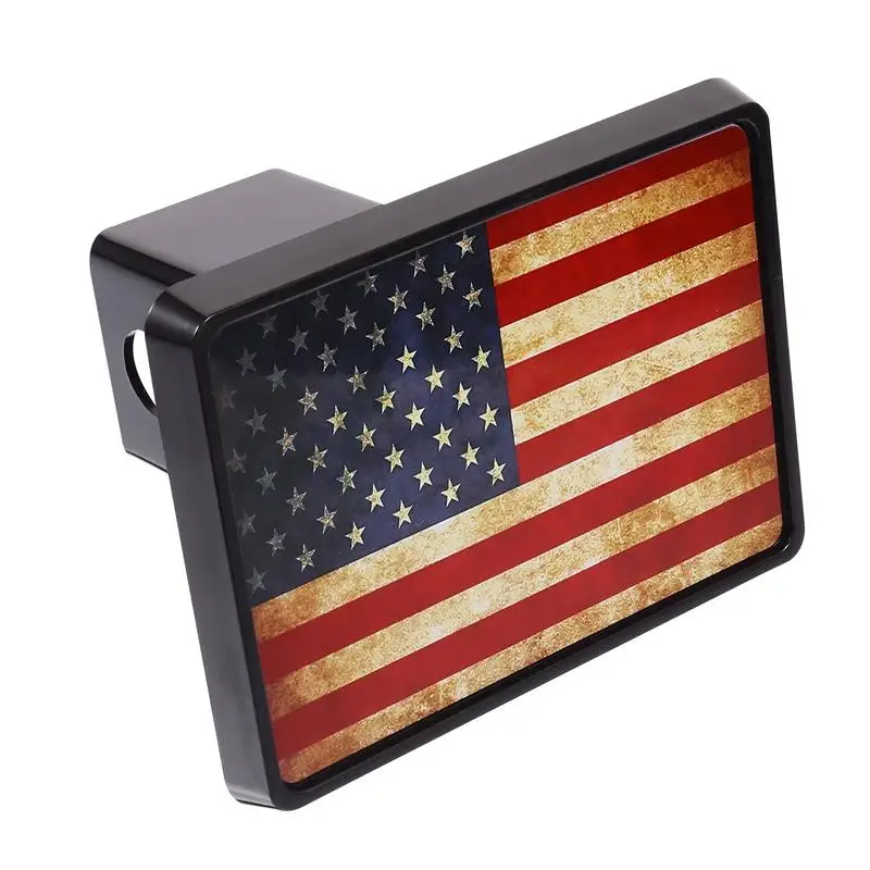 

Hitch Cover Trailer Plug Receiver Usa Flag Tube Auto Tow Car Unique Useful Insert Square Cap Us Hooks Purse Hook American Covers