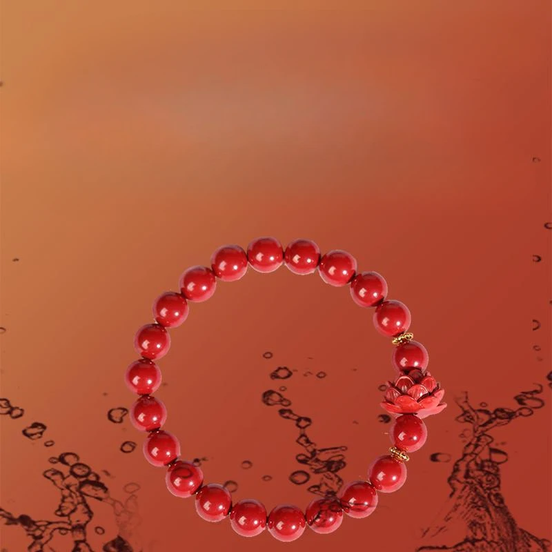 Женский бесшумный браслет Vermilion в виде сердца стиле лотоса