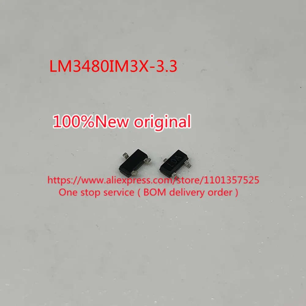 [10 шт.] Φ Mark: L0A LM3480IM3X-3.3 Mark: L0B - 100 mA, SOT-23, линейный регулятор напряжения с почти низким выпадением