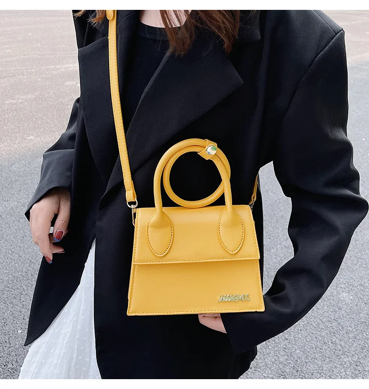 

Luxury French Design Jacquemus Shoulder Handbag Women's Messenger Square Bag Casual Female Totes Crossbody Bags And Purses