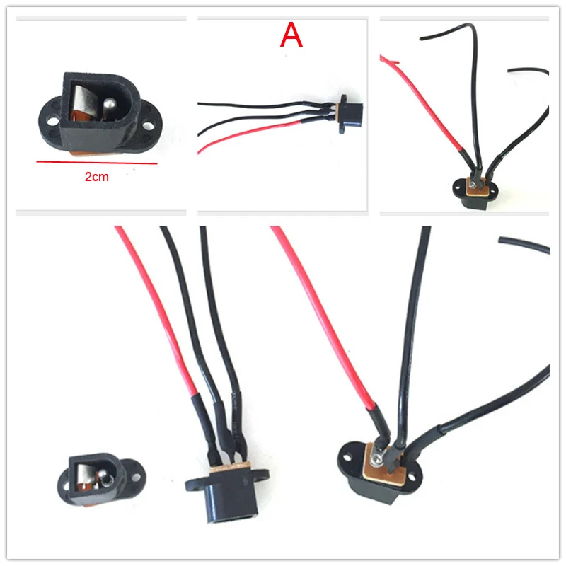 

Детский зарядный порт для электромобиля для детей детали для электромобиля 5,5*2,1 см