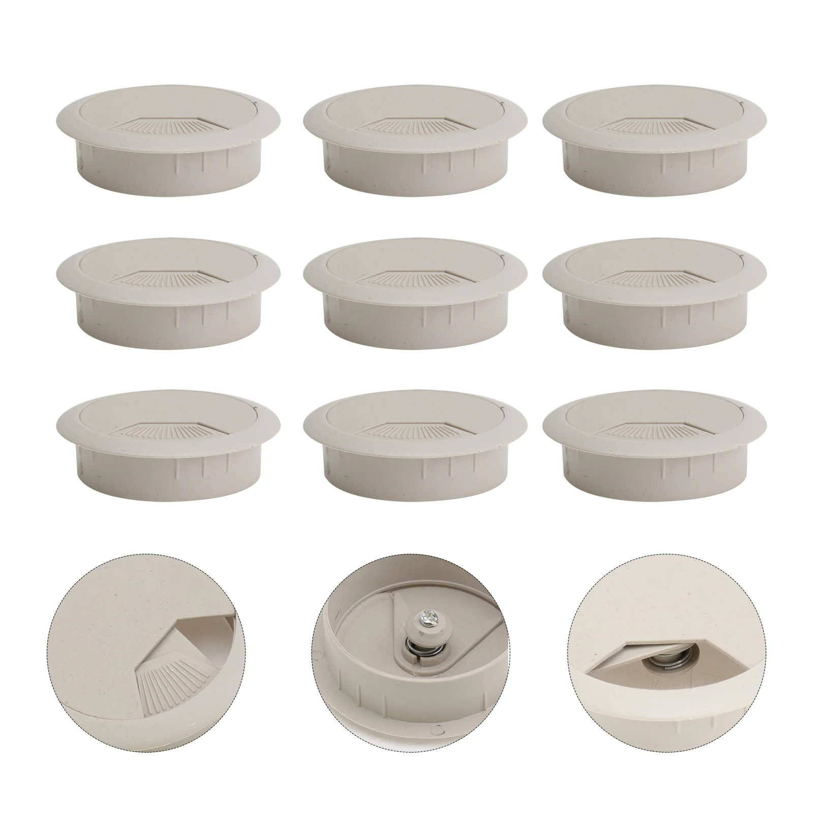 

Cover Cable Hole Grommet Round Wire Plug Desk Tube Computer Furniture Tool Kit Organizers