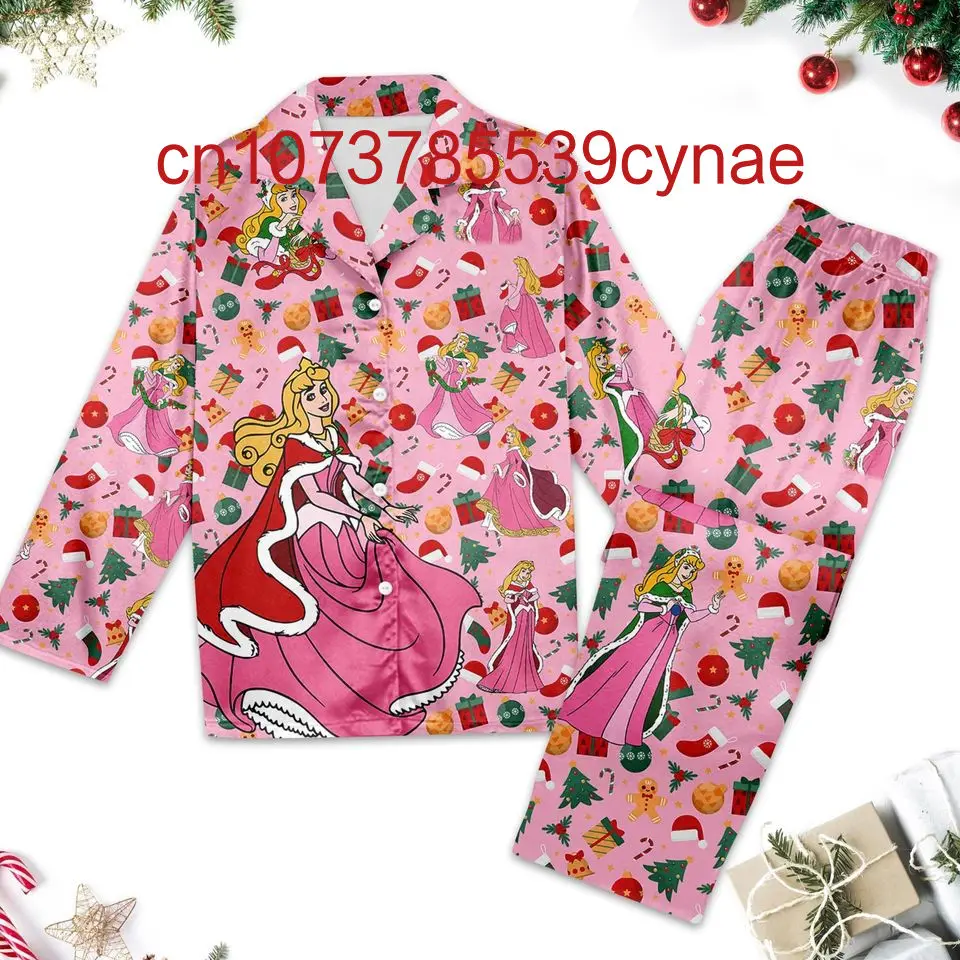 Рождественские пижамные комплекты принцессы Диснея Авроры повседневные мужские
