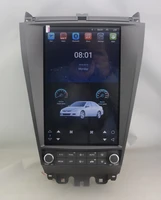 12 8 tesla style vertical screen octa core android 9 car video radio navigation for honda accord 2003 2007