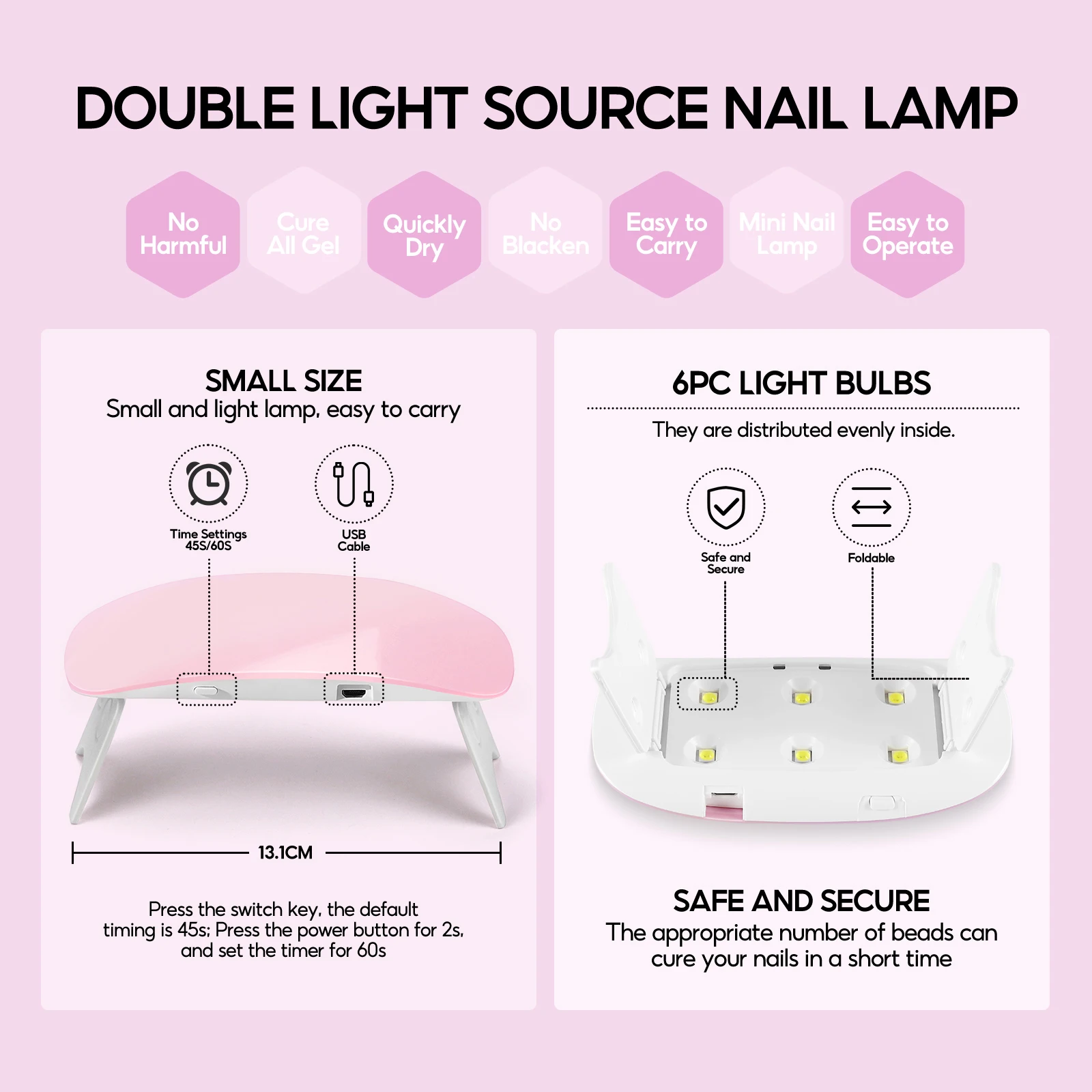 COSCELIA Mini Mouse Гель-лак Для Ногтей Лампа Сушки USB Профессиональный Маникюрный