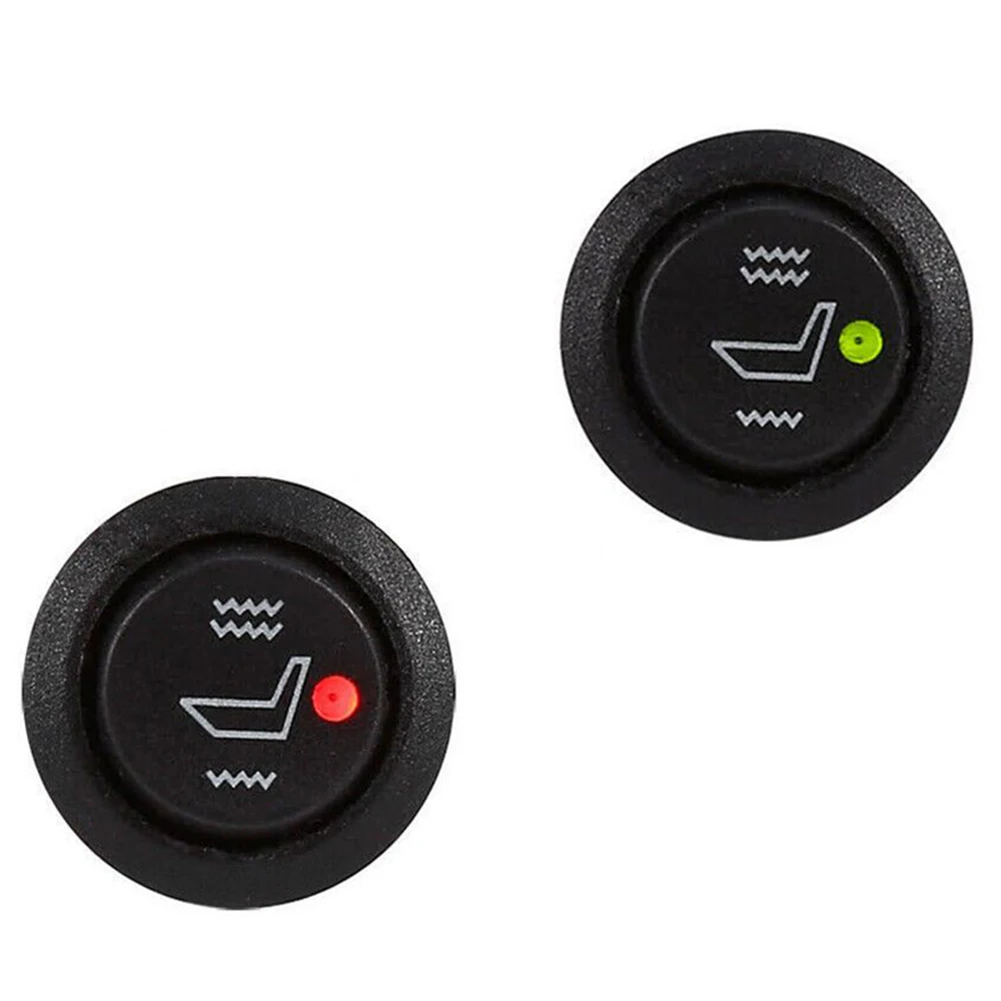 

2Pcs Car Seats Heater Switch 3Pin T 85 Round Heated Rocker Hi/Low Off Control 12V For All Cars, SUV, Truck, RV, Boats, Motorcycl