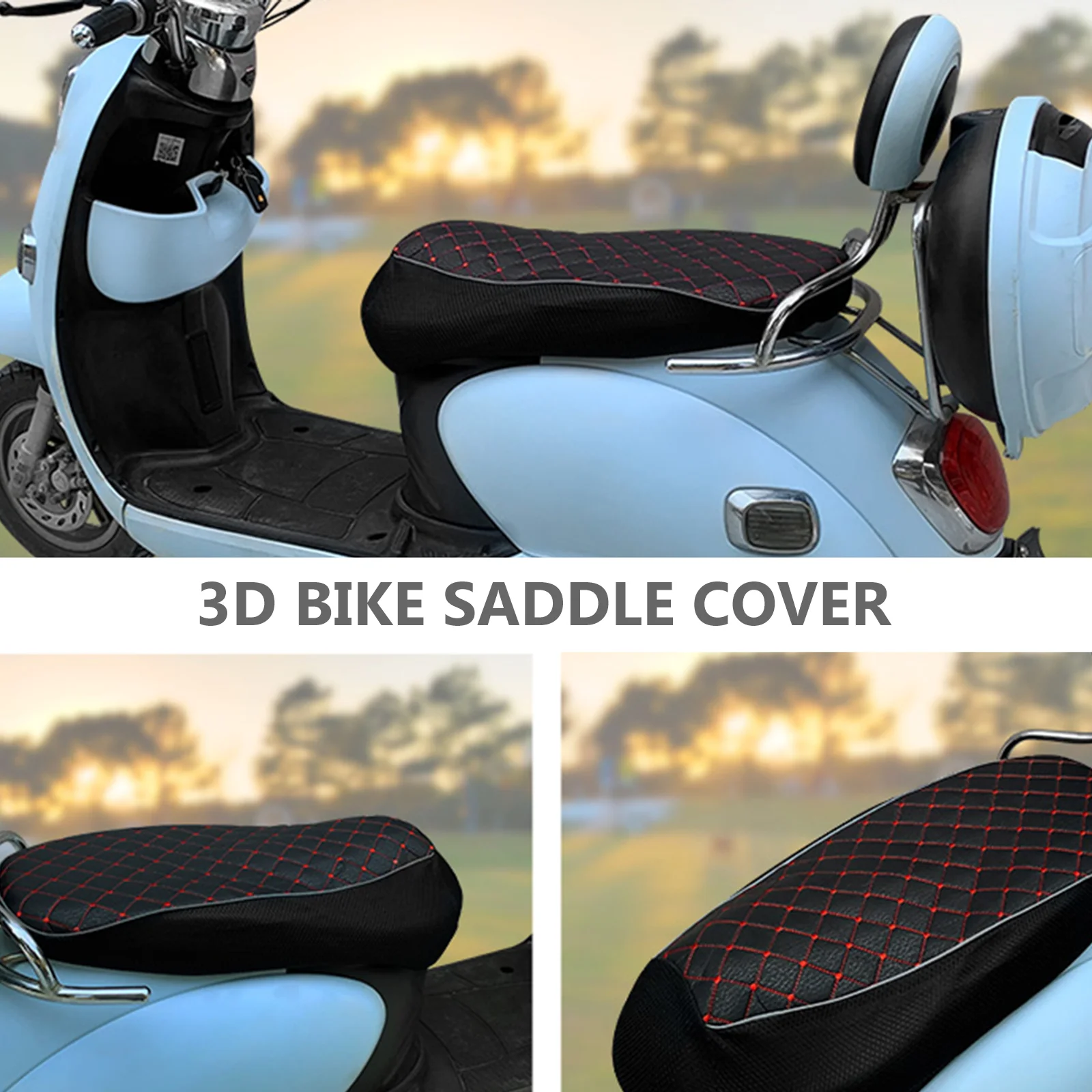 

Electric Motorcycle Seat Pad Motorbike Cover Motorcycles Breathable Seats Cushion Protector