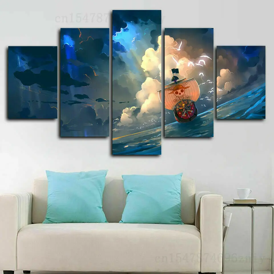 

Картина на холсте из аниме «Тысяча солнечных Аниме», 5 панелей