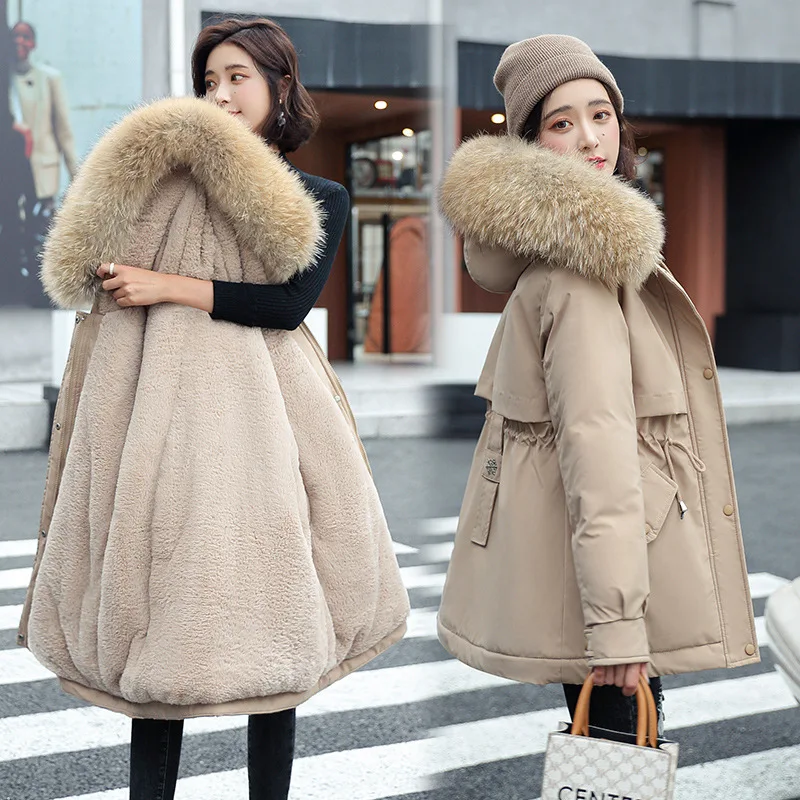 Long Style To Overcome Women 2022 Winter New Thick Loose Warm Cotton Coat Large Size Women's Cotton Clothing