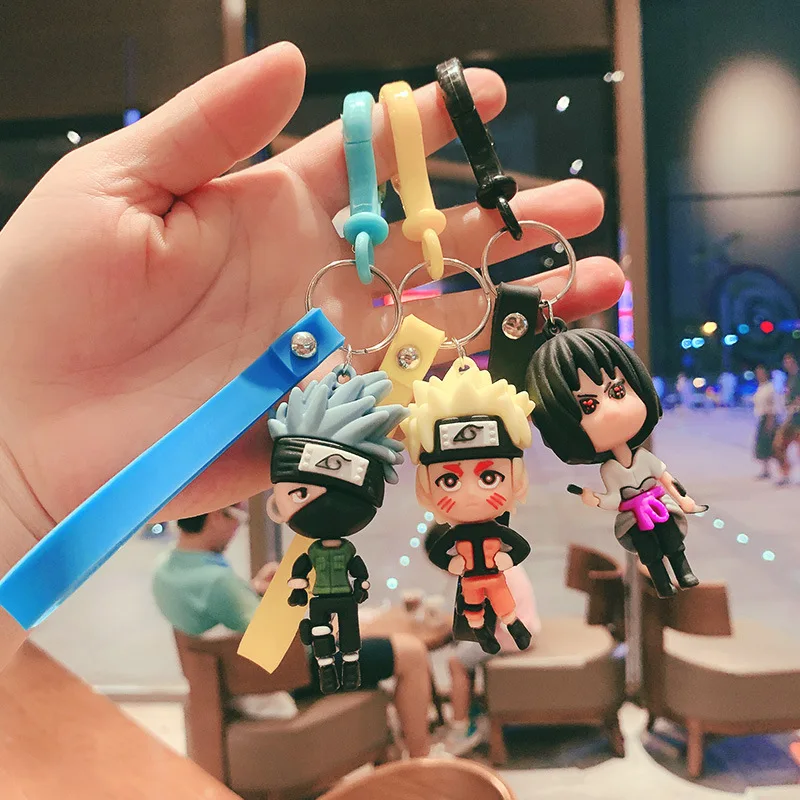 

Брелок для ключей с героями аниме «Наруто Узумаки Наруто» Hatake Kakashi, милый кулон в виде сумки, рождественский подарок для друзей, оптовая прод...