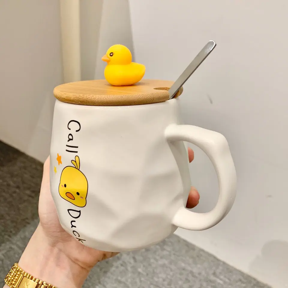 

Milk fufu cream little yellow duck casual cup large capacity