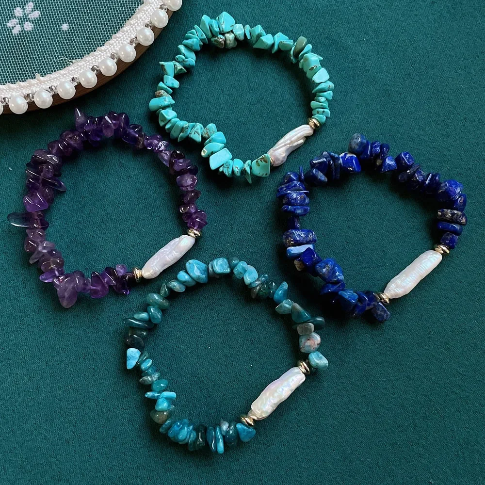 Женские браслеты из натурального пресноводного жемчуга браслет Бива