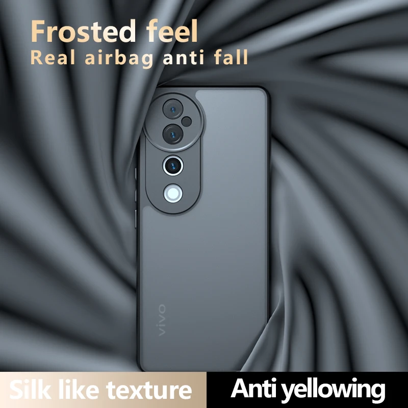 Чехол для VIVO V40 Pro V40Lite V40SE V30 V29 E роскошный бронированный Матовый Прозрачный чехол V