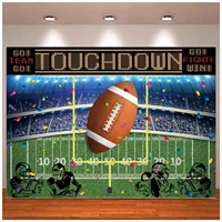 American Football Photography Backdrop For Touchdown Football Sport Party Background Football Field Photo Booth Banner Decor