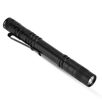 1pc portable flash light ultra bright led flashlight mini pen shape pocket torch outdoor fishing camping hiking survival