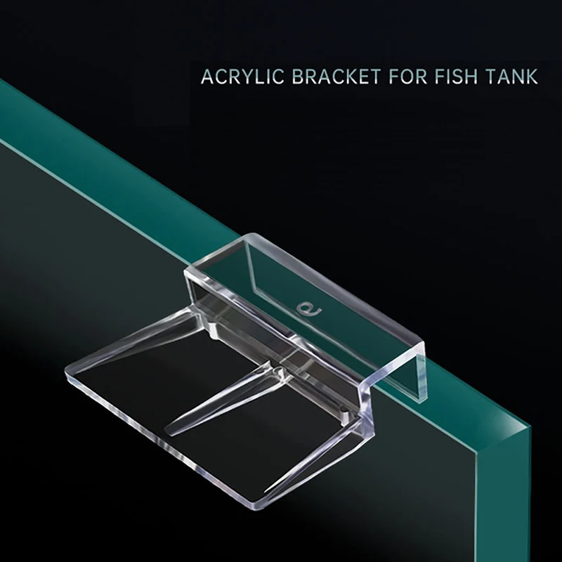 

4Pcs Aquarium Glass Cover Holder Acrylic Bracket Fish Tank Lid Clips Support Bracket For Rimless Aquarium Fish Tank 6/8/10/12mm