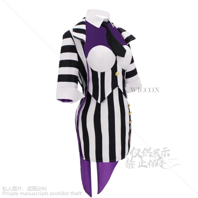 Женский костюм для косплея Beeetle Michael Keaton в черно-белую полоску женский свадебный