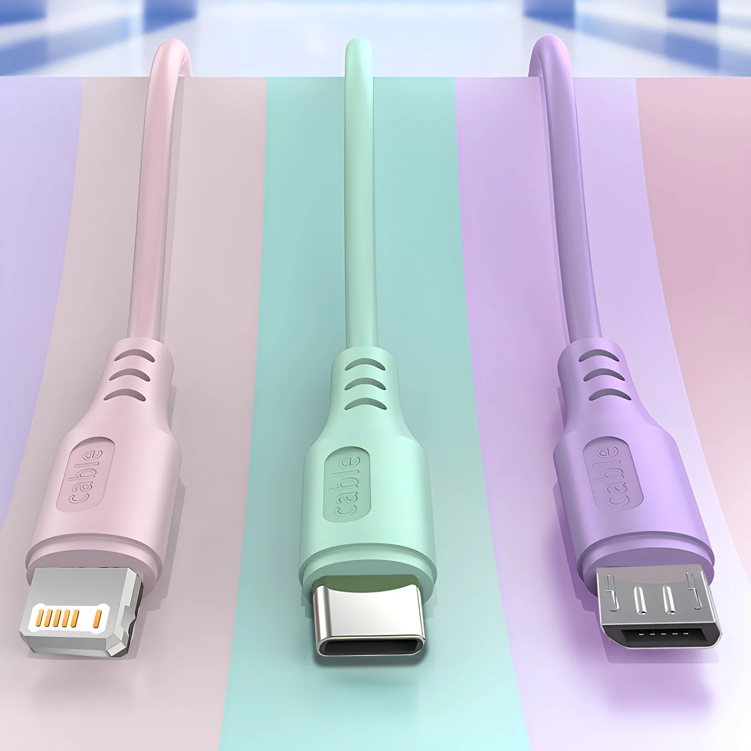 3 в 1 супербыстрый зарядный кабель для iPhone15 14 13 12 11 X Pro Max Micro USB Type-C