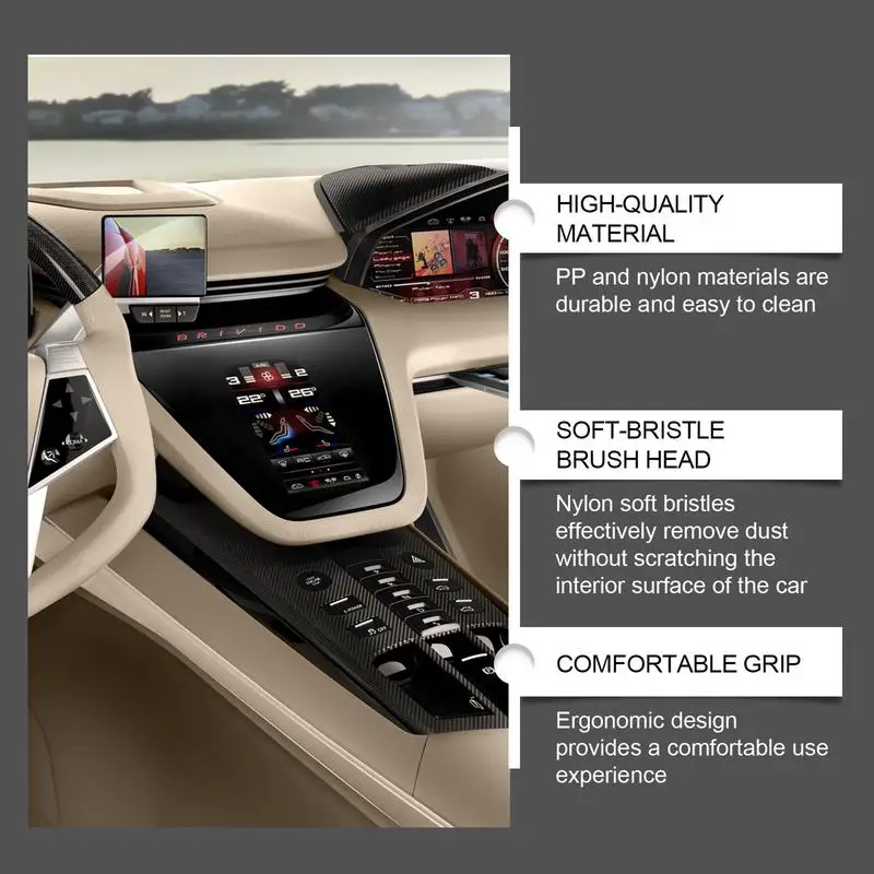 Щетка для детализации салона щетка пыли автомобиля 6X мягкая щетина инструменты