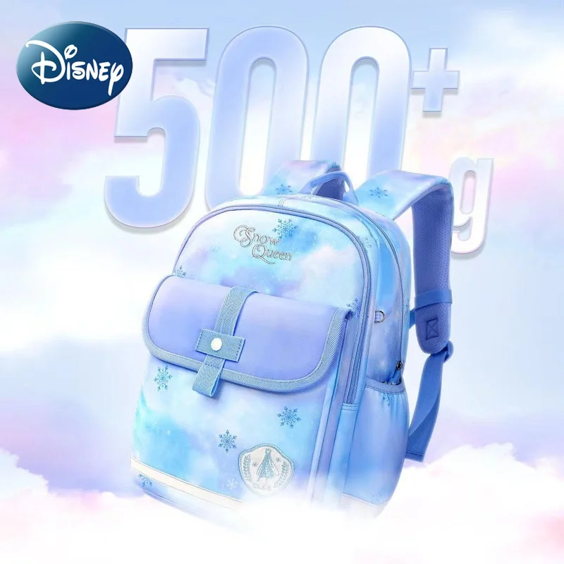 Disney 2022 New Fashion Frozen Backpack To Reduce The Burden and Breathable 1-6 Grade Schoolbags for Primary School Students