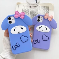 japan pop anime cartoon 3d case for iphone 13 12 11 pro xs max xr x se20 6s 6 7 8 plus luxury soft silicone phone cover kid girl