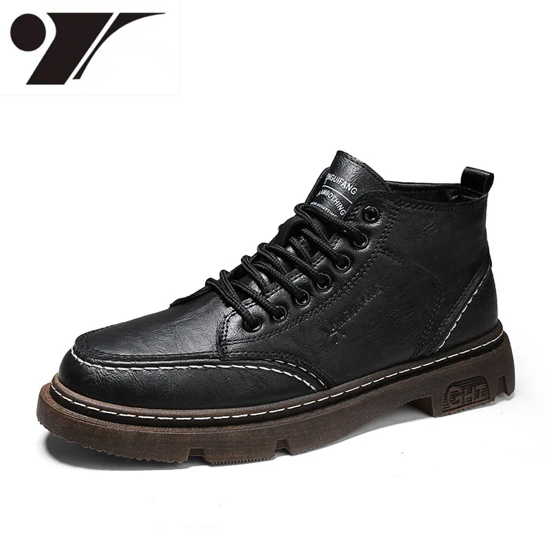 

Осенне-зимние высокие ботинки Dr. Martens однотонные 2021 новые мотоциклетные ботинки ретро высокие мужские ботинки ковбойские ботинки