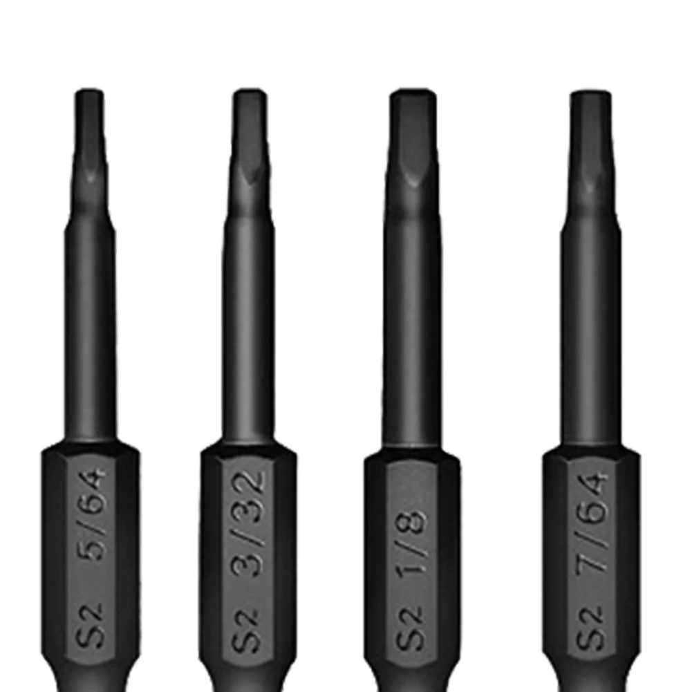 

10pcs Hex Head Allen Wrench Drill Bits Set 50mm SAE Metric Allen Screwdriver Bits Magnetic Tip Hex Key Screwdriver Socket Bit