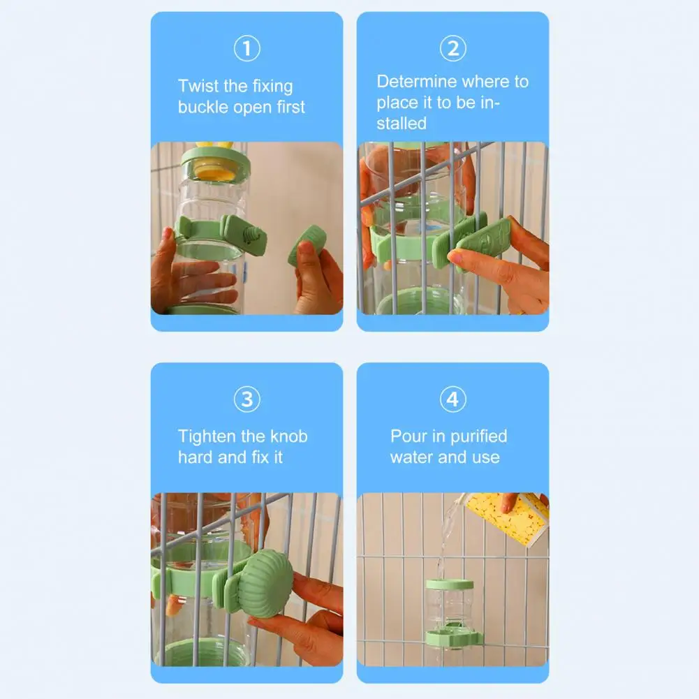 

Практичный дозатор воды для собак, многоразовая бутылка для кормления домашних животных, удобная клетка для собак и кошек, подвесная бутылка для воды