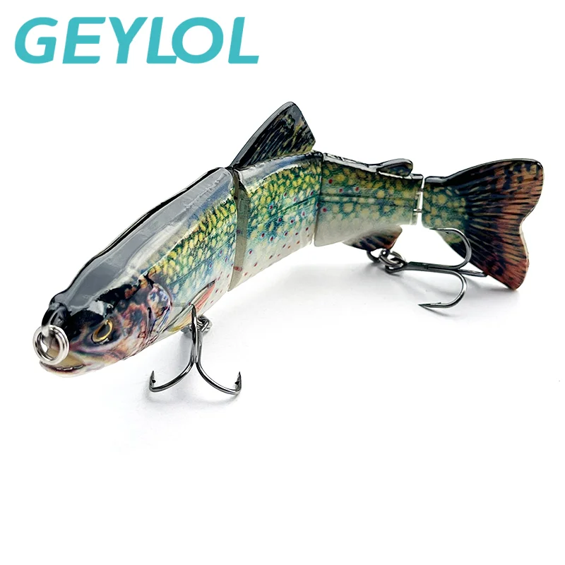 

GEYLOL 10/14cm Sinking Wobblers Fishing Lures Jointed Crankbait Swimbait 4 Segment Hard Artificial Bait For Fishing Tackle Lure