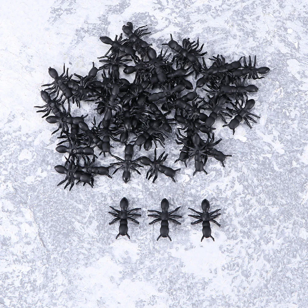 

100 шт., пластиковые искусственные мини-муравьи, модель насекомых, Хэллоуин, апрельский день дурака, новинка, игрушки для розыгрыша, детские п...