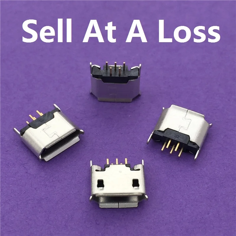 

10 шт./лот G24 Micro USB 5-контактный гнездовой разъем прямого подключения для зарядки мобильного телефона