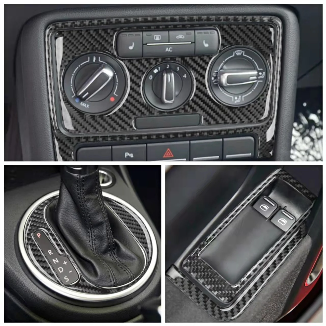 

Carbon Fiber Car Interior Moulding Trim Cover For Volkswagen VW Beetle 2012-2019 Auto Inner Decoration Sticker Car Accessories