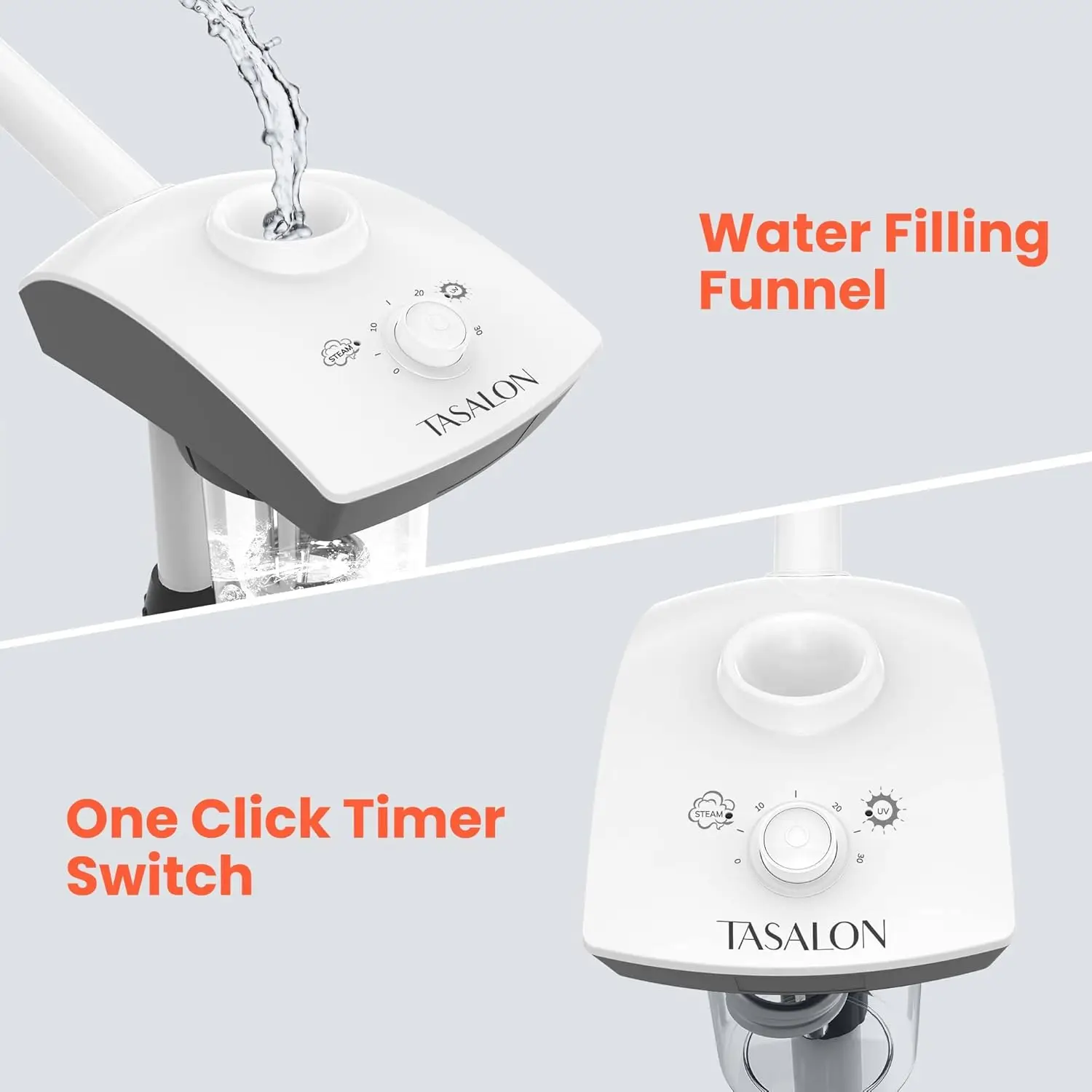 Фото Горячий отпариватель для лица, озоновый распылитель, теплый туман, увлажнитель для глубокой очистки лица, испаритель для салона, домашний спа, уход за кожей, отбеливание №3