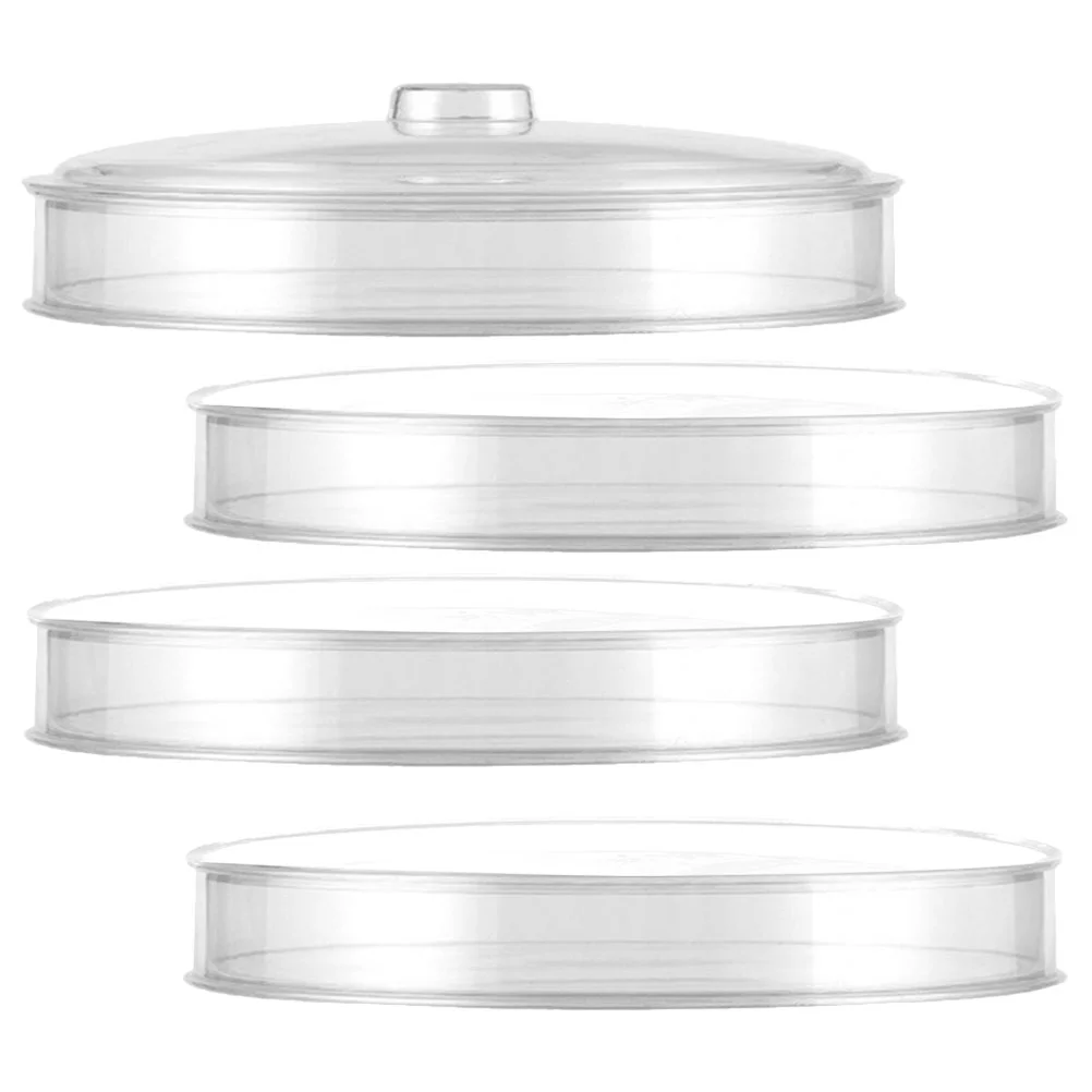 

Plastic Organizer Box Pu-erh Tea Storage Can Pu'er 21.7x21.7cm Loose Holder Transparent Container Leaves Bags