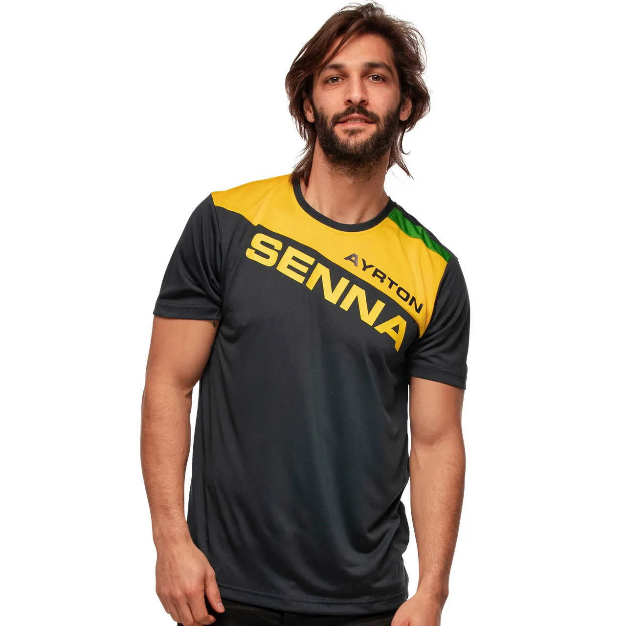 

Formula One Legendary Driver Ayrton Senna Retro F1 T-shirt Men's Children's Oversized Sports Short-sleeved Brazilian Racing Fans