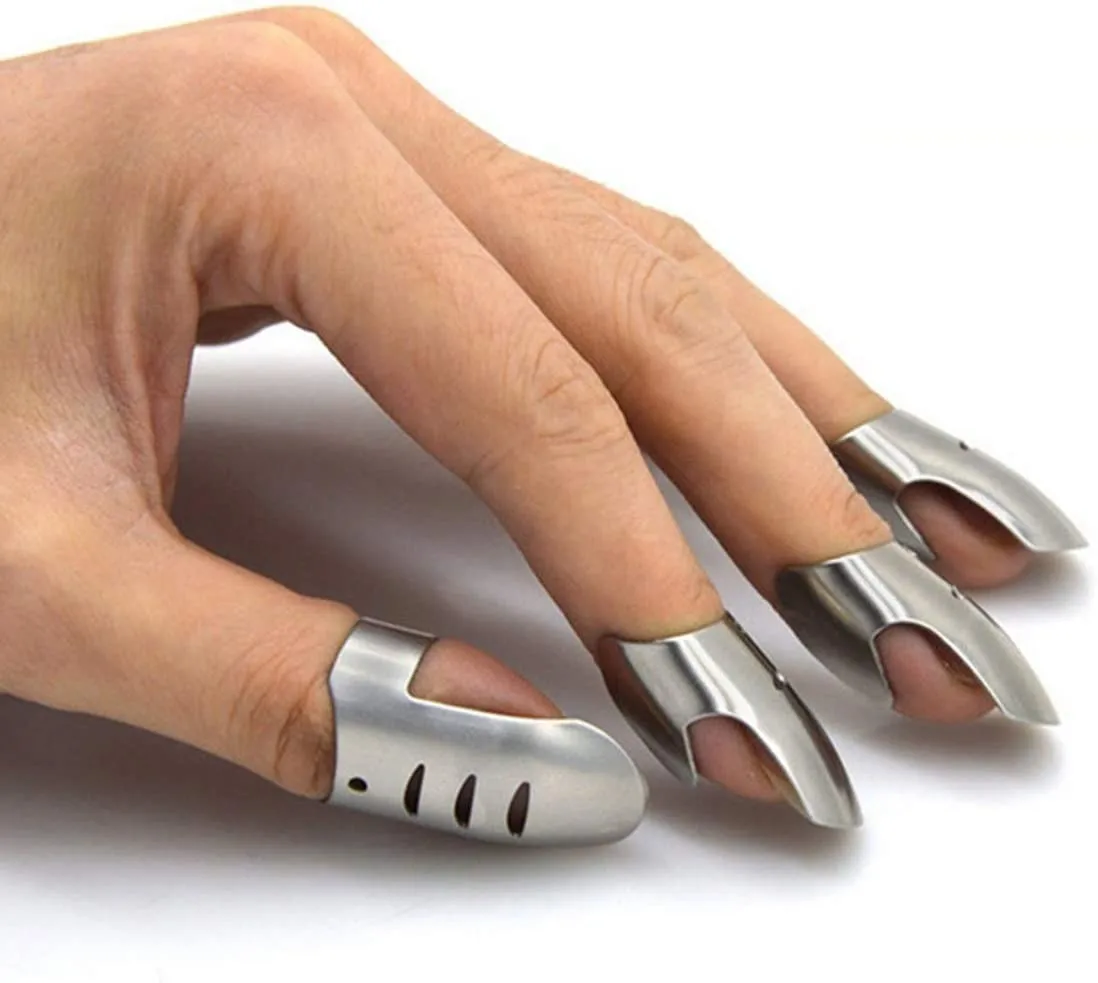 

4 шт., защита для пальцев, нержавеющая сталь