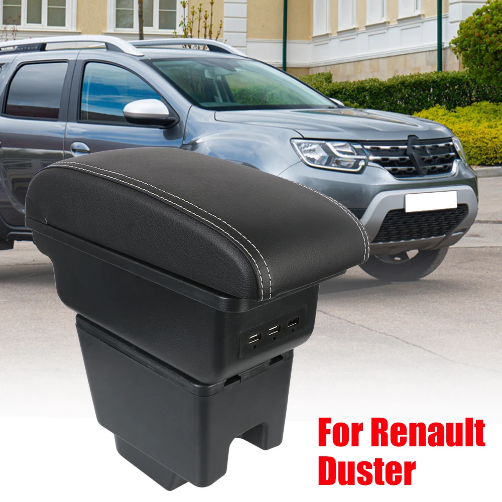 

Armrest Case For Renault Kaptur RU Dacia Duster Nissan Terrano 3 Mini Table Storage Box USB Chargers Interior Car Accessories