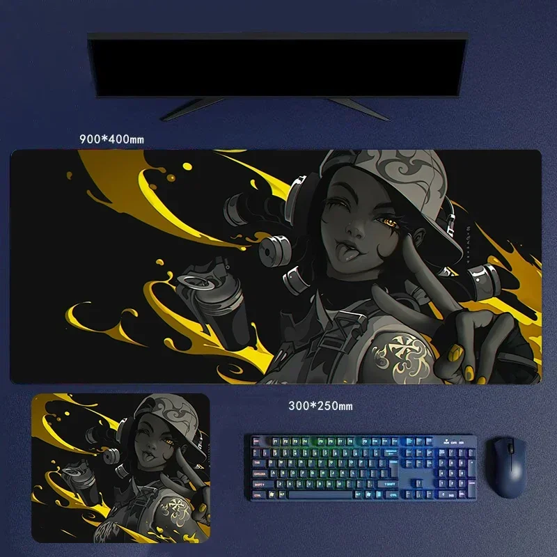 Коврики для мыши Jiansu 30/60/70/80 см Raze Valorant многомерные клавиатуры мышей эстетическая