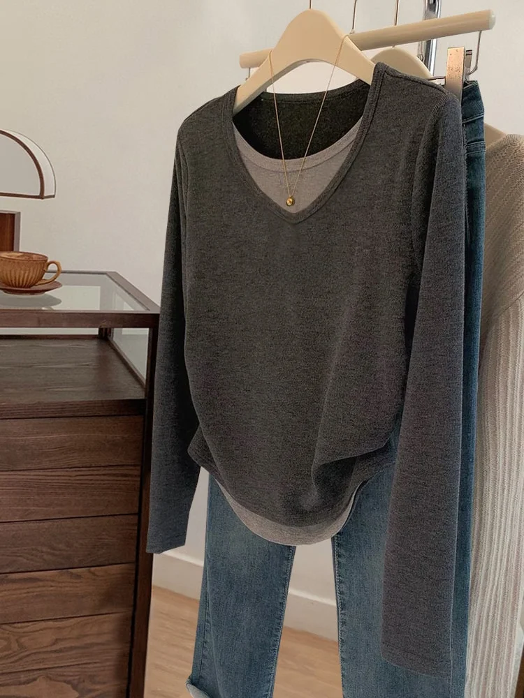 2024 Новая рубашка из двух предметов чистого хлопка с длинными рукавами женская