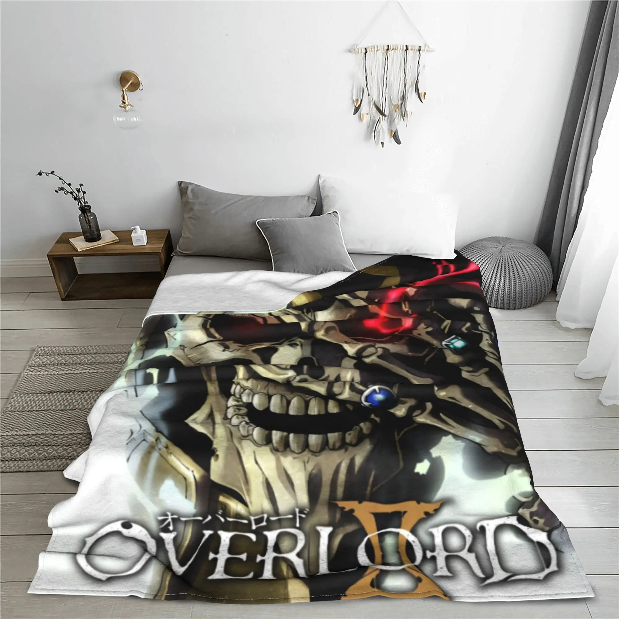 Overlord аниме Япония Манга вязаные одеяла флисовое платье Ainz Ooal легкие пледы для