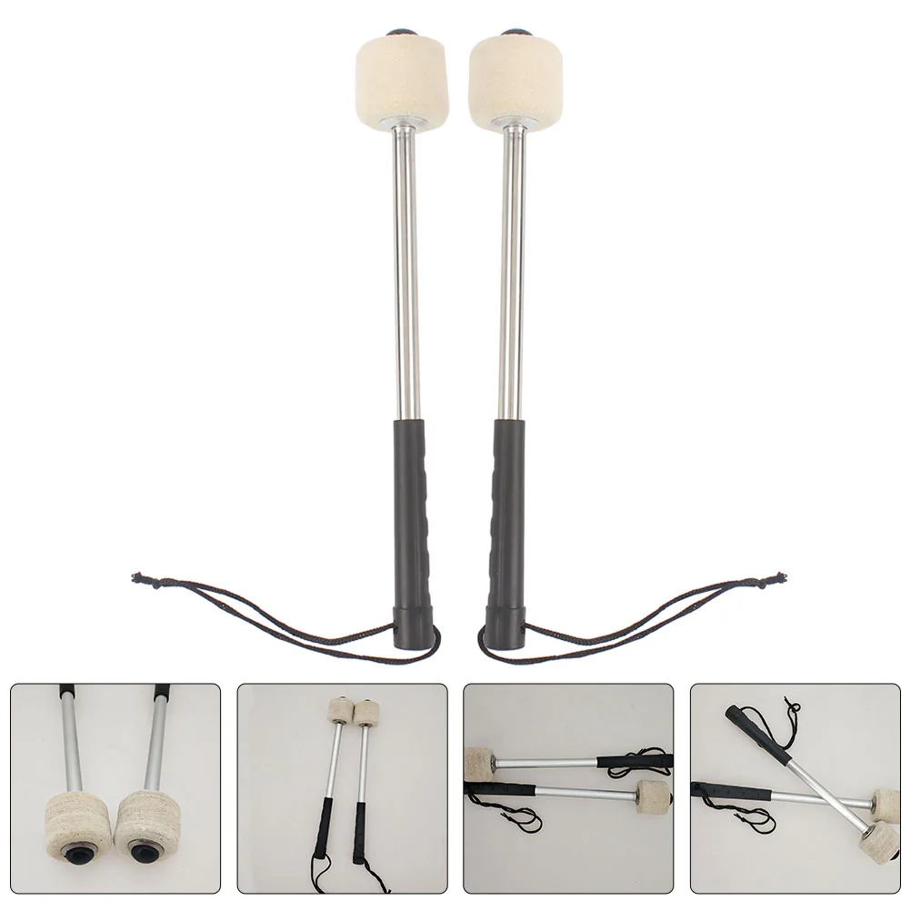 

2 Pcs Percussion Drumstick Bass Mallet Stick Bass Drum Mallets Sticks Tenor Drum Mallets Timpani Mallets Sticks
