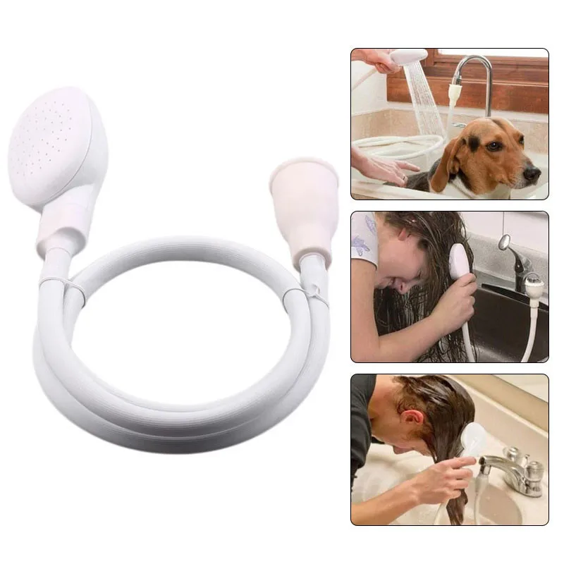 Faucet Shower Sprinkler Drain Filter Hose Sink Wash Head Shower Extender Bathroom Accessories Splash Shower Pet Shower Tools