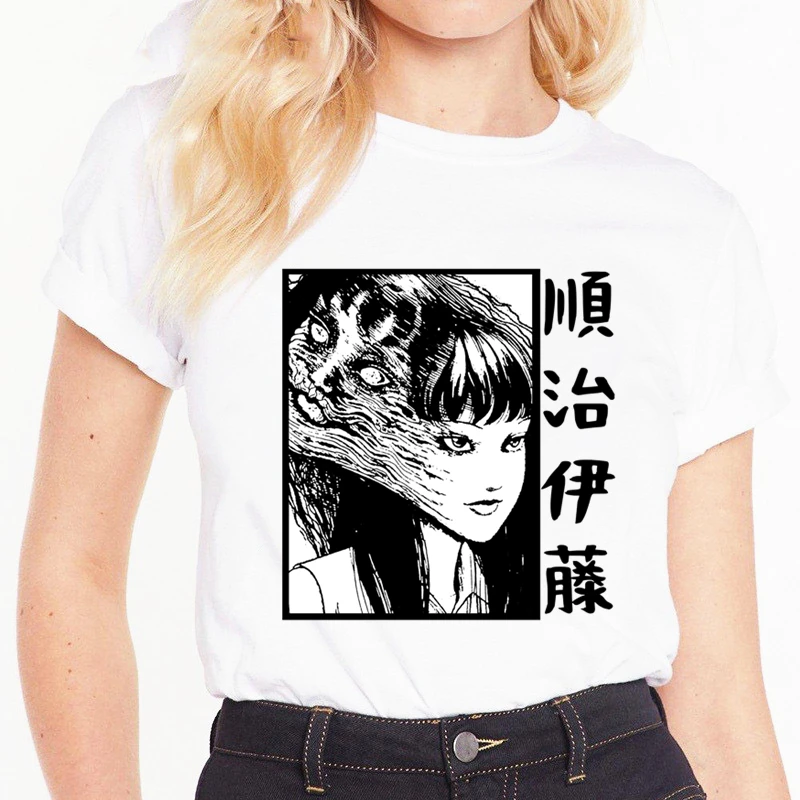 Женская футболка с коротким рукавом Shintaro Kago Винтажная в стиле Харадзюку женская