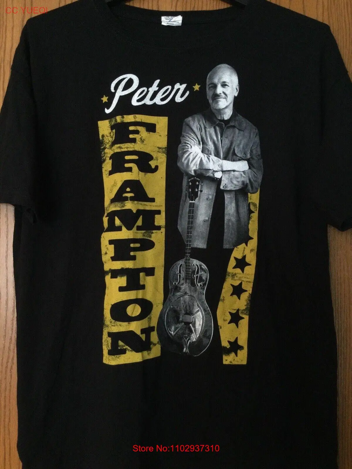 Питер фрамтон-Тур 2011-черная рубашка-XL-наковальня