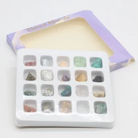 60pcs natural stone ore specimen reiki healing energy mineral crystal irregular polished bead jewelry ornament garden decor gift