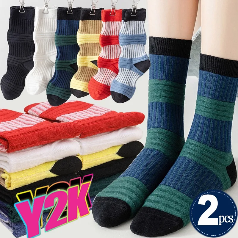 Модные женские носки средней длины Y2K в стиле Ins сетчатые красные фонарики