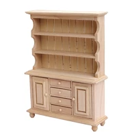 112 dollhouse furniture japanese style wood diy mini shelf cabinet bookcase for dollhouse decoration accessories