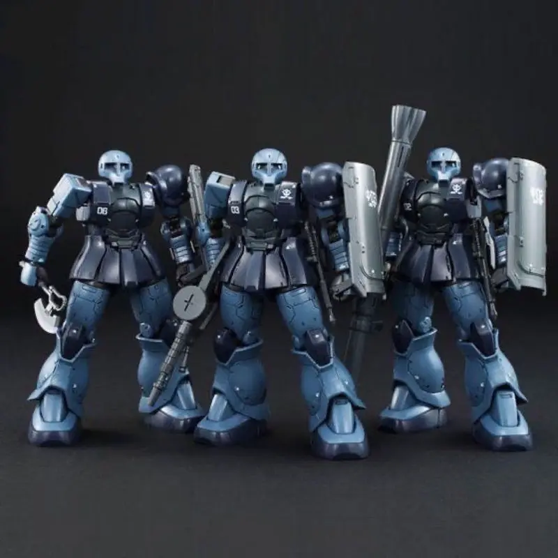 Фото Комплект шарнирной модели HG 1/144 GTO MS-05 Zaku I Black Tri-Starars — Коллекционная фигурка меха, роскошный набор для сборки №4
